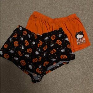 Set of 2 hello kitty Halloween pajama shorts
